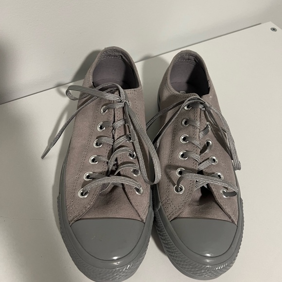 Converse NWOT Gray All Star sneakers women’s size 8.5 - Picture 5 of 7